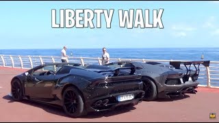 BALADE avec DEUX Lamborghini Liberty Walk [upl. by Aramat]