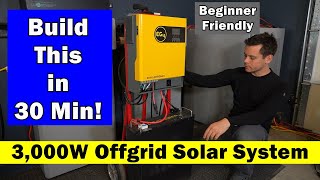 Build a 3000W Offgrid Solar System in 30 Min Natural Disaster Grid Down RV and More [upl. by Leaj561]