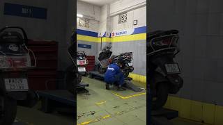 Burgman Service🛵😍 minivlog shorts burgmanstreet [upl. by Aindrea684]