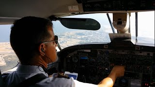 Cockpit View  Beechcraft 1900D  Aix en Provence  Marseille [upl. by Pearle]