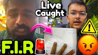 GHATAK Caught Scammer LIVE🚨 FIR✅  Full Insta Live😳 [upl. by Olga]