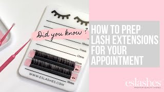 How To Prep Lash Extensions For Your Appointment [upl. by Zandra]