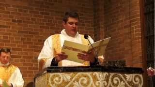 Exultet English at the Easter Vigil Sung by Deacon Matthew Stehling [upl. by Adlei305]