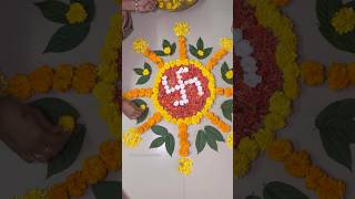 Diwali Flower Decoration Ideas 🪔 shortsfeed swathi trendingshorts decoration flowers diwali [upl. by Nomyar842]