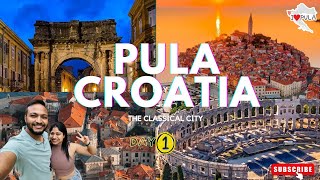 Top Things to Do in Pula Croatia  Pula Arena Hidden Villages amp Scenic Beaches Pizza  Day 1 Vlog [upl. by Farhi67]