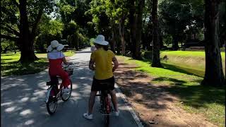 Cycling around the Sukhothai historical park [upl. by Wiatt]