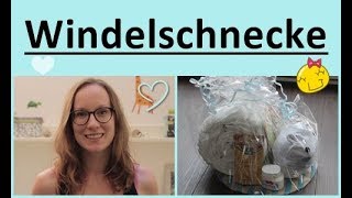 Windelschnecke  DIY  Geschenk zur Geburt  Baby  Mamalina  Windel [upl. by Ibmab512]