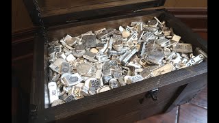 MASSIVE New Treasure Chest That Holds Over 3500 ozs of Silver [upl. by Yllah]