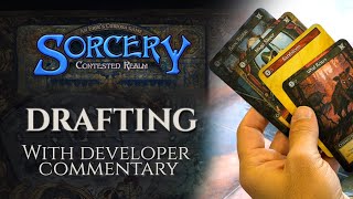 How to Draft Sorcery Contested Realm  Draft Selections with Developer Commentary [upl. by Ymac908]