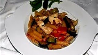 Paccheri con pesce spada e melanzane  Morsi di Sicilia  Valeria Raciti [upl. by Refinnaj694]