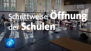 Debatte über Öffnung der Schulen [upl. by Aerdnat]