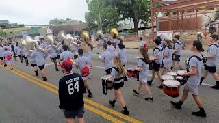 2023 Springtime Tallahassee Parade—Combined LeonLincoln HS Marching Band [upl. by Zilla184]