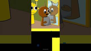 Sprunki Simon and Brown 2DStyle Animation  Blue Bouncing Square [upl. by Aronos]