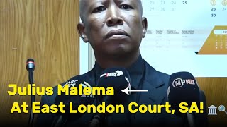 Malema at East London Court in SA 🏛️🔍 [upl. by Yanarp]