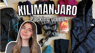 Kilimanjaro packing guide  Everything I packed  advice [upl. by Yelnats]