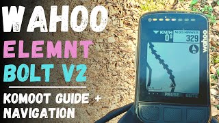 Wahoo Elemnt Bolt Komoot Navigation im Test deutsch [upl. by Sitto]