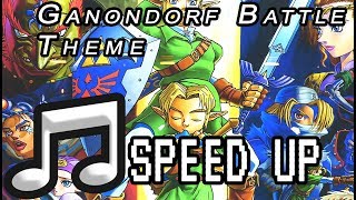 The Legend of Zelda Ocarina of Time OST Ganondorf Battle Theme Sped Up [upl. by Breh397]