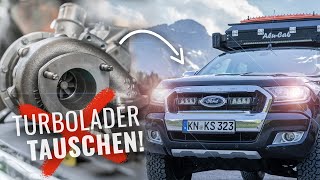 Diagnose TURBO Defekt 👨🏼‍🔧  Turbo selber wechseln bei OFFROAD 4x4 Camper 🚔🛠 Einbauhinweise [upl. by Yelnik]