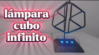 fabricacion de una LÁMPARA cubo INFINITO PASO A PASO [upl. by Earas523]