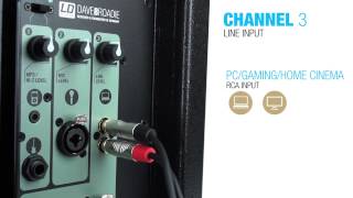 LD Systems DAVE 8 ROADIE Portable active PA system with 3 Channel mixer [upl. by Ungley]