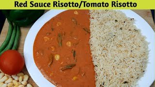 Risotto Recipe  Italian Red Sauce Risotto Recipe  Tomato Risotto Recipe  Italian Risotto Recipe [upl. by Anirbed]