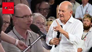 Auf AmpelFrage von Erzieher hat Scholz keine Antwort „Sie haben recht“ [upl. by Zoie]