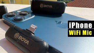 Boya iPhone wifi microphone  BOYA BYWM3T2 [upl. by Annam989]