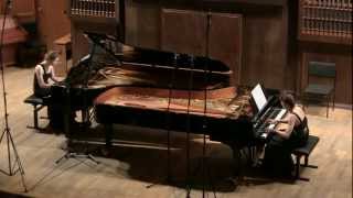 Brahms Variations on a theme by Haydn for two pianos op 56b [upl. by Shira997]