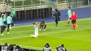 ZACCAGNI SBAGLIA IL RIGORE ❌ NOSLIN NE FA TRE ⚽️⚽️⚽️ LAZIO NAPOLI 31 ⚪️🔵 [upl. by Hodosh]