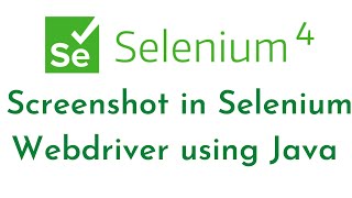 Screenshot in Selenium Webdriver using Java  How to take Screenshot in Selenium  Selenium Tutorial [upl. by Naujik]