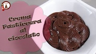 Crema pasticcera al cioccolato densa per torta in pasta di zucchero e cake design [upl. by Favrot]