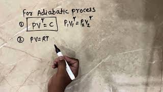 18 In an adiabatic process the state of a gas is changed from P1 V1 T₁ to P2 V2 T2 out of [upl. by Ykciv]