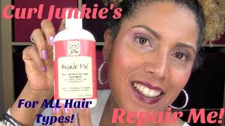 REVIEW Curl Junkies Repair Me  CurlyKimmyStar [upl. by Ehrenberg206]