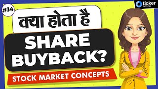 What are Share Buyback How Share Buyback Works Share Buyback explained in Hindi [upl. by Annawoj]