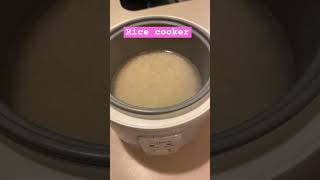 Making Rice in a rice cooker ricecookers [upl. by Haramat]