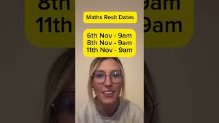 GCSE Maths Resit Dates gcse gcsemaths gcseresits [upl. by Ahtael]