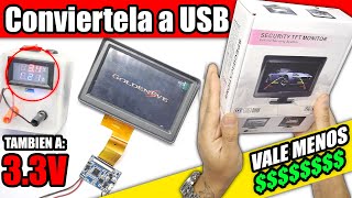 PANTALLA DE REVERSA CONVERTIDA EN TV RETRO usala en tus consolas portables [upl. by Franchot]