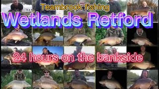 Wetlands carp fishing 24 hours on the lake with Teambrook fishing [upl. by Eissel]