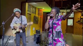 Maiko Zulu jamming with daughter Mwiza at Mafalala Museum in Mozambique [upl. by Vinna505]