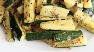 Sautéed Zucchini With Lemon Garlic Butter amp Fresh Thyme [upl. by Earesed800]