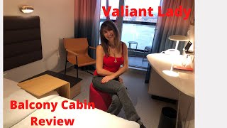 VALIANT LADY VIRGIN VOYAGES CRUISE SHIP BALCONYSEA TERRACE CABIN 14086A TOUR amp INSIDE LOOK [upl. by Madel]