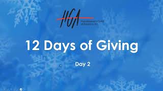 HGAs 12 Days of Giving Day 2 with Board Secretary Sarah Beyer [upl. by Erehpotsirhc98]