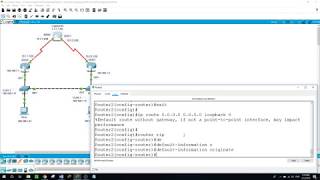 Configuring HSRP and RIPv2 Packet Tracer v72 [upl. by Airamasor965]