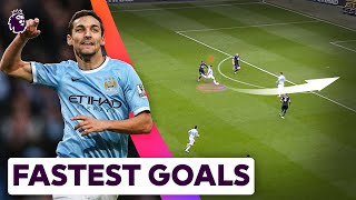 The 20 FASTEST GOALS in Premier League History [upl. by Eduj]