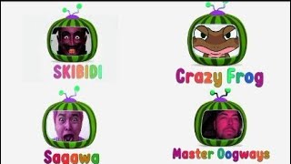 All Cocomelon Intro Meme Comparision Part 1  Crazy Frog Master Oogway Sagawa And Skibidi [upl. by Ttirrem628]