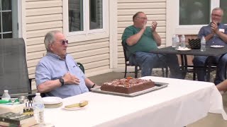 Rhinelander man celebrates 100th birthday [upl. by Ellard86]