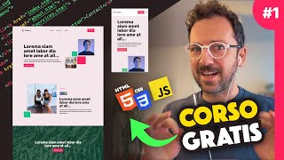 Corso Creazione Siti Web  1 Intro e Strumenti Tutorial Html Css JS [upl. by Deeann192]