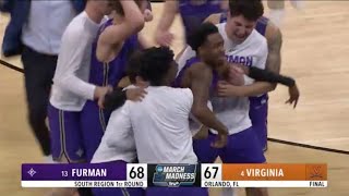 FURMAN WILD UPSET OVER VIRGINIA AFTER LATE TURNOVER [upl. by Accisej895]