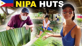 AMERICANS First Time MAKING NIPA HUTS 🇵🇭 Tanjay Philippines [upl. by Idola962]