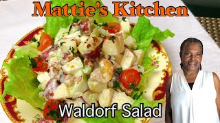 How to Make a Simple Classic Waldorf Salad  Fresh and Delicious Recipe  Mattie’s Kitchen [upl. by Landy]